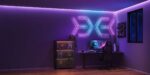 Govee Gaming Wall Light (4+1) Bluetooth/WiFi Decorative Lamp Bar Light Black 5pcs - Image 12