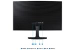 Samsung Essential Monitor VA HDR Curved Monitor 24" FHD 1920x1080 with Response Time 4ms GTG - Image 5