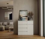 MALWA 1D5S WHITE CHEST OF DRAWERS - Image 9