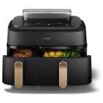 Philips Air Fryer with Double Detachable Bucket 9lt Black NA552/00 - Image 6