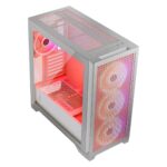 Modecom Expanse T Apex ARGB Gaming Midi Tower Computer Case with Side Window White - Image 2