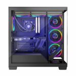 Modecom Volcano Stellar ARGB 8F Gaming Midi Tower Computer Case with Side Window Black - Image 12