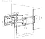 Gembird WM-120ST-01 TV mount/stand 3.05 m (120 ) Black - Image 2