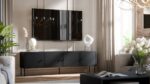 Cama 4D RTV cabinet PALAZZO BIS 201x40x60 black matt - Image 2