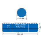 Enero Στρογγυλή Πισίνα PVC 1136lt με Μεταλλικό Σκελετό Μπλε - Image 2