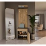 Topeshop DUO WIESZAK ANT/ART clothing hanger Anthracite  Oak - Image 8