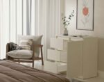 CHEST OF DRAWERS 1 DOOR 3 DRAWERS COLOUR CASHMERE - Image 10