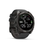 Garmin Fenix 8 Stainless Steel 51mm Waterproof Smartwatch with Heart Rate Monitor (Sapphire, Carbon Grey Dlc With Black/Pebble Grey Silicone Band) - Image 3