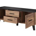 Cama RTV stand LOTTA 140cm wotan oak + matt black