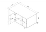 Cama Coffee table/lawn ALMA 100x55xh55 cashmere - Image 3