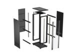 19  27U 600 × 1000 BLACK FLOOR-STANDING RACK CABINET WITH GLASS DOOR  LANBERG (FLAT PACK) - Image 13