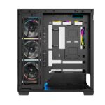 Modecom Volcano Stellar Plus ARGB 8F Gaming Midi Tower Computer Case with Side Window Black - Image 4