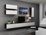 Cama Cabinet VIGO  90  full 90/35/32 black/white gloss - Image 2