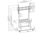 Art Mobile TV Mount+Bracket 37-100" 150kg S-13 Art Vesa 800x600 Heavy Duty One Size - Image 6