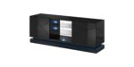 Cama TV cabinet QIU 160 MDF black gloss/black gloss - Image 3