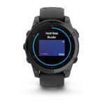 Garmin Fenix E Stainless Steel 47mm Waterproof Smartwatch with Heart Rate Monitor (Slate Grey Steel with Black Silicone Band) - Image 8