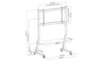 Mobilny stojak + uchwyt do TV 45-90 cali 60KG SD-22 Vesa 800x400 - Image 3
