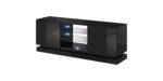 Cama TV cabinet QIU 160 MDF black gloss/black gloss - Image 4