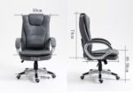 Activejet heated office chair with massage YK7304 grey - Image 19