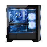 Modecom Horizon Flow Gaming Midi Tower Computer Case with Side Window and Black RGB Lighting - Image 6