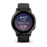 Garmin Vivoactive 5 Aluminium 42mm Waterproof Smartwatch with Heart Rate Monitor (Slate Bezel With Black Silicone Band) - Image 3