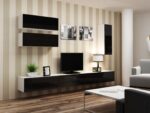 Cama Cabinet VIGO  90  full 90/35/32 white/black gloss - Image 4