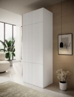 Bedside Table Pafos Wooden White 90x55.5x45cm - Image 6