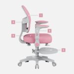 Junior 5.0 Pink swivel chair - Image 8