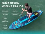 Inflatable SUP Board with Length 3.5m Light Blue - Image 2