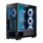 Modecom Horizon Flow Gaming Midi Tower Computer Case with Side Window and Black RGB Lighting - Image 4