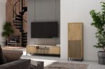 Floor Cabinet Kamaro Brown 53.5x40x146cm - Image 6