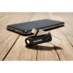 Sandisk iXpand 256GB USB 3.1 Stick with connection Lightning & USB-A Black - Image 6