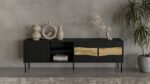 Cama INSERTO 3D1W TV cabinet 190x40x61.5 black + LED - Image 7