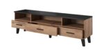 Έπιπλο Τηλεόρασης Lotta Mat Black Μ180xΠ40xΥ53cm - Image 2