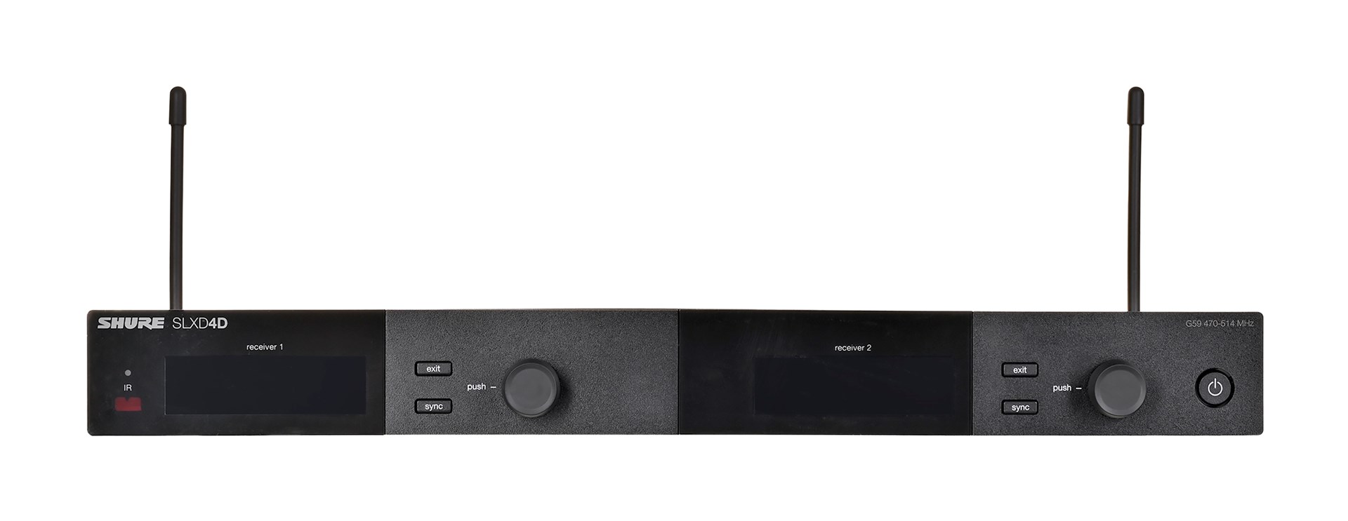 Shure SLXD24DE/B58-G59 - dual digital wireless system with two transmitters/handheld microphones (470 - 514 MHz) - Image 1