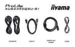 Iiyama Prolite XUB2492QSU-B1 IPS Monitor 24" QHD 2560x1440 - Image 9
