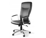 Adella C239 office chair  genuine leather HL-4  black - Image 2