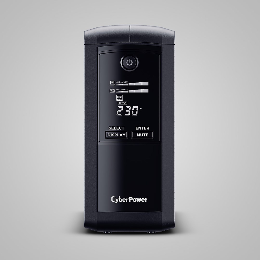 CyberPower Tracer III VP700ELCD-FR uninterruptible power supply (UPS) Line-Interactive 0.7 kVA 390 W 4 AC outlet(s) - Image 1