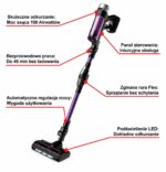 Tefal X-Force Επαναφορτιζόμενη Σκούπα 2 σε 1 Stick & Χειρός 18.5V Μωβ - Image 9