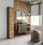 Topeshop S33 ANTRACYT/ARTISAN bathroom storage cabinet Oak - Image 2