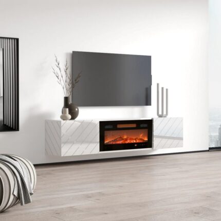 TV Stand Luxe White L182.6xW34.5xH37.5cm