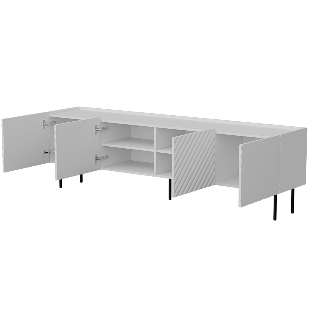 Cama LUCCA 4D TV cabinet 200x40x59 white - Image 1