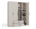 ROMANA wardrobe 160x205 Cashmere without mirror - Image 3