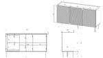 3D2SZ ONDA chest of drawers 150x45xH85 green - Image 3