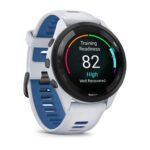 Garmin Forerunner 265 46mm Αδιάβροχο Smartwatch με Παλμογράφο (Whitestone/Tidal Blue) - Image 2