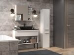 Bathroom cabinet NEL IV 31x30x174 cm  matt white - Image 4