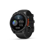 Garmin Fenix 8 Stainless Steel 47mm Waterproof Smartwatch with Heart Rate Monitor (Slate Grey With Black Silicone Band) - Image 5