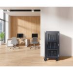 Manhattan Laptop Charging Cabinet Trolley/Cart via USB-C 65W 16  30-bay  Suitable for USB-C laptops (to 16 )  iPads  MacBooks  Chromebooks  other USB-C devices  Bays 395x32.5x290mm  USB-C charging cables included Cabinet  UK & EU - Image 2