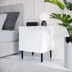 Jungle Bedside Tables Wooden White 2 Pieces 53.5x40.5x44cm - Image 3