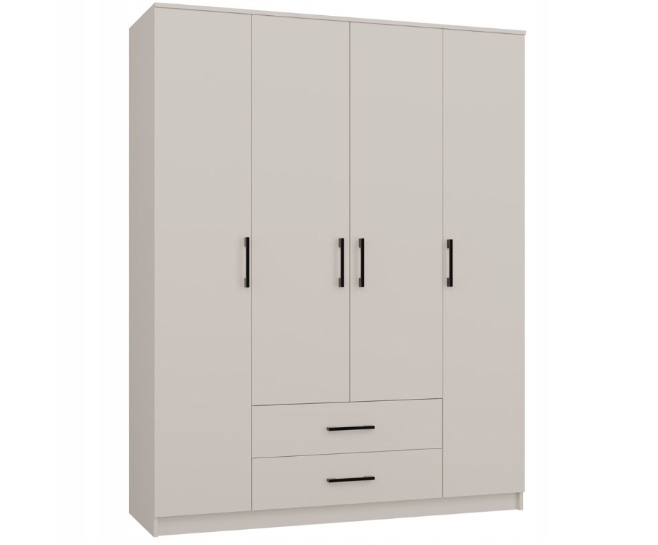 ROMANA wardrobe 160x205 Cashmere without mirror - Image 1